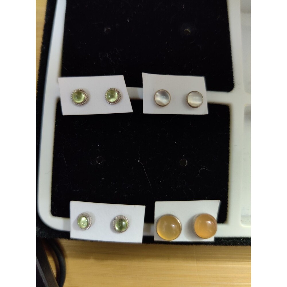 Gemstone Stud Collection Earrings